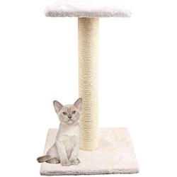 Cloe E Cluzo 28'' Tall Single Tier Scratching Post, Kitty Scratching Post with Platform, Durable Sisal Covered Scratching Pole