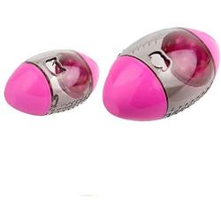 HyiFMY Pet Rugby Toy, Interactive Rugby Ball Toy,Treat-Dispensing Ball,for Dogs Puppy& Cats- Pink