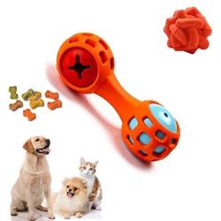 ShiLei Interactive Dog bite Toy, Tough and Durable Environmentally Friendly Rubber, Interesting Dumbbell Leak Design, Detachable, bite Resistant