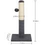 Cat Scratching Post Cat Claw Scratcher Durable Activity Tree Tower with Hanging Ball Interactive Toys 22 inches High Cat Play Game Place Sisal Scratch Pole for Small Medium Large Cats