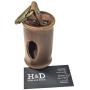 Hide & Drink, Durable Thick Leather Dog Poop Bag Dispenser with Belt Attachment, Dog Walkers, Stylish Dog Waste Bag Holder, Brass Metal Clip, Handmade Includes 101 Year Warranty :: Bourbon Brown