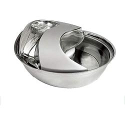Chenteshangmao Pet Fountain, Dog Cat Drinking Fountain Stainless Steel Live Water Circulation Intelligent Pet Water Dispenser Save time