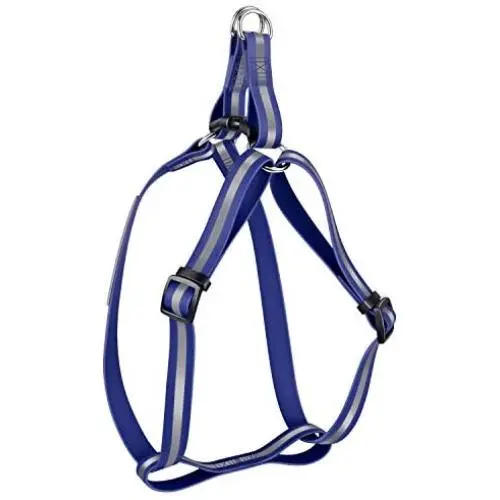 KOOWIN Personalized Waterproof Dog Harness Coated Ultra Soft Rubber with Reflective Strip, Red for Male Blue for Female, Not Hurt Pet Neck, Adjustable Medium Large Breed KOOWIN Personalized Waterproof Dog Harness Coated Ultra Soft Rubber with Reflective Strip, Red for Male Blue for Female, Not Hurt Pet Neck, Adjustable Medium Large Breed