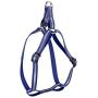 KOOWIN Personalized Waterproof Dog Harness Coated Ultra Soft Rubber with Reflective Strip, Red for Male Blue for Female, Not Hurt Pet Neck, Adjustable Medium Large Breed