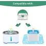 Keprix Replacement Pet Fountain Filters,16 Packs Carbon Replacement Filter for 84oz/2.5L Automatic Pet Fountain Cat Water Fountain Dog Water Dispenser Keprix Replacement Pet Fountain Filters,16 Packs Carbon Replacement Filter for 84oz/2.5L Automatic Pet Fountain Cat Water Fountain Dog Water Dispenser