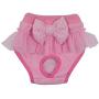 Soly Teche Pet Dog Physiological Shorts Cotton Bow Puppy Diapers Pants Sanitary Underwear (XL, Pink+Blue (2pack))