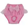 Soly Teche Pet Dog Physiological Shorts Cotton Bow Puppy Diapers Pants Sanitary Underwear (XL, Pink+Blue (2pack))