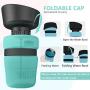 lesotc Pet Water Bottle for Dogs, Dog Water Bottle Foldable, Dog Travel Water Bottle, Dog Water Dispenser, Lightweight & Convenient for Travel BPA Free