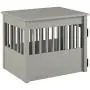 BarkWood Pet Crate End Table - Grey Finish BarkWood Pet Crate End Table - Grey Finish