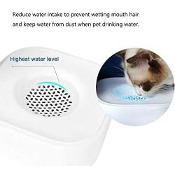 Three-in-one Automatic Pet Water Dispenser 1.8L Dog Water Bowl Dispenser with 2 Detachable Stainless Steel Feeder Bowls for Cats & Dogs