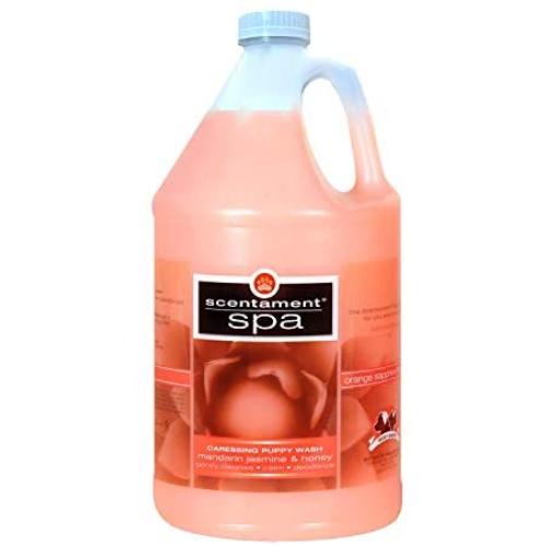 Best Shot Pet Scentament Spa Caressing Puppy Wash, Mandarin Jasmine Honey, 1 gallon