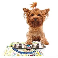 KESS InHouse Rebecca Fischer Milo Feeding Mat for Pet Bowl, 18 by 13-Inch