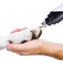 Dog Nail Grinder USB Rechargeable, Electric Dog Nail Trimmer Clipper, Powerful Electric Nail Trimmer Paws Grooming Trimming for S/M/L Dogs Pets, Painless Paws Grooming and Smoothing for Cats Dogs