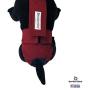Barkertime Dog Diaper Overall - Made in USA - Burgundy Escape-Proof Premium Waterproof Dog Diaper Overall for Dog Incontinence, Marking, Housetraining and Females in Heat