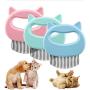 2 Pcs Pet Shell Comb Pet Grooming Removal Tool Hair Massaging Shell Comb for Dog Cat Pet,to Remove Loose Hairs for Pe Shell Comb Pet