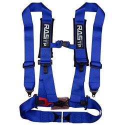 RASTP 4 Point Safety Harness with 3 Inch Padding(Blue)