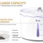 Duoai Pet Water Fountain,60 oz/1.8L Automatic Cat Water Fountain Dog Water Dispenser. Intelligent Pump with LED Indicator for Water Shortage Alert