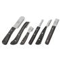 Brutul Bee Dog Grooming Coat Stripping Knife Stripper Trimmer Tool Wooded Handle Stripping Knives Set of 6 in Stainless Steel Non-Slip Tools for Grooming Dogs (Black)