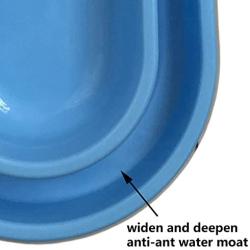 With You6688 Dog Pet Cat Bowl - Pet Dog Cat Food Water Feeding Double Anty Ants Bowl Colors May Vary