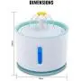 KUANDARM Fountains and Water Features,Electric Pet Water Dispenser Automatic Power-Off with Luminous LED Blue,Drinking Fountains for Dogs, Gray KUANDARM Fountains and Water Features,Electric Pet Water Dispenser Automatic Power-Off with Luminous LED Blue,Drinking Fountains for Dogs, Gray