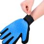 Petper ABJGMGLV01 Pet Grooming Glove, Bathing Brush Glove, Pet Hair Remover Deshedding Gloves for Pet Dog Cat 1 Pair