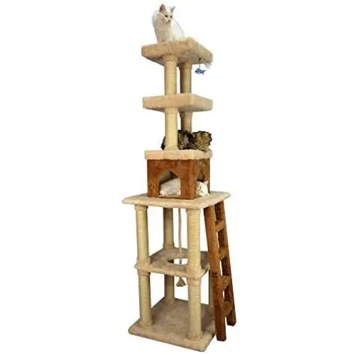 Armarkat Multi-Level Cat Tower X8303 Cat Tree in Beige Armarkat Multi-Level Cat Tower X8303 Cat Tree in Beige