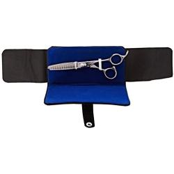 Tamsco Genuine Japanese Stainless Steel Scissors 6.5-Inch with 32 Teeth Blade, Single Sided Removes 33-Percent of The Hair, Adjustable Tesion Screw