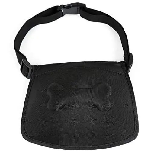 QERNTPEY Dog Treat Pouch for Training Large Capacity Flat Dog Training Walking Bag with Back Poop Bag Dispenser Pet Training Bag Easily Carries Pet Toys, Kibble, Treats QERNTPEY Dog Treat Pouch for Training Large Capacity Flat Dog Training Walking Bag with Back Poop Bag Dispenser Pet Training Bag Easily Carries Pet Toys, Kibble, Treats