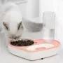 ALBOLET Heart-Shaped Cat Dog Water and Food Bowl, Double Cat Dog Bowl Pet Automatic Water Dispenser Detachable Cat&Dog Feeder Bowl No-Spill Pet Food Water Bowl for Cats and Small Dog ALBOLET Heart-Shaped Cat Dog Water and Food Bowl, Double Cat Dog Bowl Pet Automatic Water Dispenser Detachable Cat&Dog Feeder Bowl No-Spill Pet Food Water Bowl for Cats and Small Dog