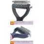Sunglow Pet Grooming Tool ,Double Sided Shedding and Dematting Undercoat Rake Comb for Dogs and Cats ,and Comb for Flea Sunglow Pet Grooming Tool ,Double Sided Shedding and Dematting Undercoat Rake Comb for Dogs and Cats ,and Comb for Flea