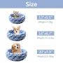 Lucky Monet Cotton Knitted Pet Bed Basket Warm Soft Woven Cat Nest Cozy Cuddler for Dogs & Cats