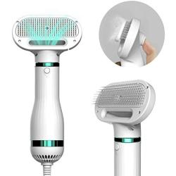 Pet Hair Dryer, 3-in-1 Low Noise Pet Grooming Hair Dryer Portable Home Pet Care with Slicker Brush and One-key Cleaning Comb for Small Large Cat Dog, The perfect combination of dog bathing station