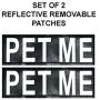 PET ME Nylon Dog Vest Harness. Purchase Comes with 2 Reflective Removable PET ME Patches. Please Measure Your Dog Before Ordering