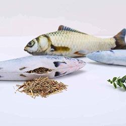 N-brand Cat Fish Toy Cat Peppermint cat Toy Imitation Fish Tickle cat Stick pet Plush Toy