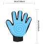 HOLD ON WAY Pet Grooming Gloves - Cat Dog Hair Brush Gloves - Pet Bath Brush Gloves - Pet Massage Gloves - Closer and Safer to Your Pet - Comfortable and Breathable - 1 Pair - 9.45in