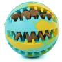 DreamPet Dog Toy Ball, Non-Toxic Bite-Resistant Natural Elastic Rubber Ball ,Pet Food Treatment Feeders, Chewing Teeth Cleaning Balls Exercise Games IQ Training Balls 2Color