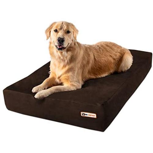 Big Barker 7'' Pillow Top Orthopedic Dog Bed for Large and Extra Large Breed Dogs (Sleek Edition)