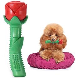 ucho Dog Chew Toys - Puppy Toy Durable Rose Chew Toys for Small & Medium Dog,Enchanted Rose Toy Gift for Mothers Day,Christmas Day and Dogs’ Birthday Day, Valentines Day, Cleaning Teeth Toys