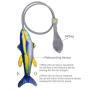 Dudi Manual Fish Cat Toy, Funny Interactive Pets Pillow Chew Bite Kick Supplies for Cat Kitten Kitty