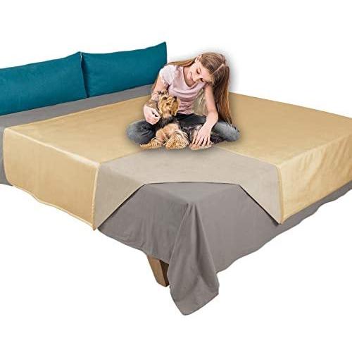 Ameritex Pet Bed Blanket Reversible 100% Waterproof Velvet Super Soft for Sofa and Bed