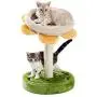 Made4Pets Cat Tree, Three-in-one Cat Scratching Post, Sunflower Shape Cat Lounge Bed with Cat Funny Balls for Small to Adult Cats Made4Pets Cat Tree, Three-in-one Cat Scratching Post, Sunflower Shape Cat Lounge Bed with Cat Funny Balls for Small to Adult Cats