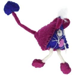 One Pet Planet Wooly Fun Pyramid Mouse Toy,Assorted Colors