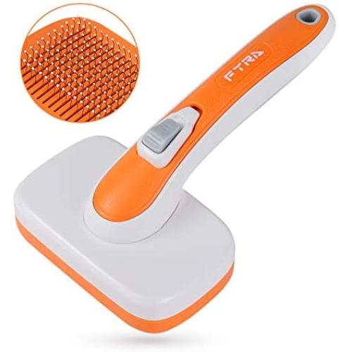 FYRA Dog Brush & Cat Brush, Pet Grooming Comb with Massages Particle, for Removes Undercoat, Shedding Mats and Tangled Hair, Easy to Clean, Pet Grooming Tools of Dogs and Cats.