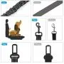 Dog Seat Belt, 2 Packs 3-in-1 Car Harness for Dogs Adjustable Safety Seatbelt for Car Durable Nylon Reflective Bungee Fabric Tether with Clip Hook Latch & Buckle Dog Seat Belt, 2 Packs 3-in-1 Car Harness for Dogs Adjustable Safety Seatbelt for Car Durable Nylon Reflective Bungee Fabric Tether with Clip Hook Latch & Buckle
