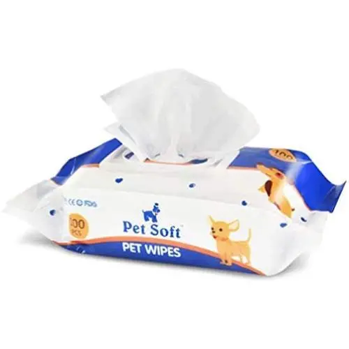 SunGrow Wet Wipes for Dogs and Cats, Recommended for Everyday Use, 1 Pack Contains 100 Sheets SunGrow Wet Wipes for Dogs and Cats, Recommended for Everyday Use, 1 Pack Contains 100 Sheets