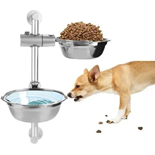 Yosoo- Adjustable Raised Bowls,Double Bowl Stainless Steel Bowls Elevated Dog Feeder Adjustable Dog Feeder for Small Medium Large Dogs Cats Pets Yosoo- Adjustable Raised Bowls,Double Bowl Stainless Steel Bowls Elevated Dog Feeder Adjustable Dog Feeder for Small Medium Large Dogs Cats Pets