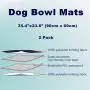 KOOLTAIL Waterproof Dog Food Mat Non-Slip 2 Pack - Absorbent Dog Bowl Mat Large Dogs Feeding Mat Washable Puppy Pee Pads for Dogs Doggy Cats Reusable KOOLTAIL Waterproof Dog Food Mat Non-Slip 2 Pack - Absorbent Dog Bowl Mat Large Dogs Feeding Mat Washable Puppy Pee Pads for Dogs Doggy Cats Reusable