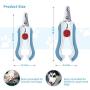 Yuuqiite Pet Nail Clipper for Dogs Cats Small Animals, Nail Trimmer with Safe Guard to Avoid Over Cutting