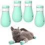 ASOCEA 4 PCS Anti-Scratch Cat Foot Shoes Silicone Pet Grooming Scratching Restraint Booties Kitten Cat Claws Cover for Home Bathing, Shaving Checking Treatment