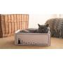 Smartbean Cat Scratcher 2PCS with Cardboard Cat Scratch Box Reversible Corrugated Scratching Pad Durable,Cat Scratching Post